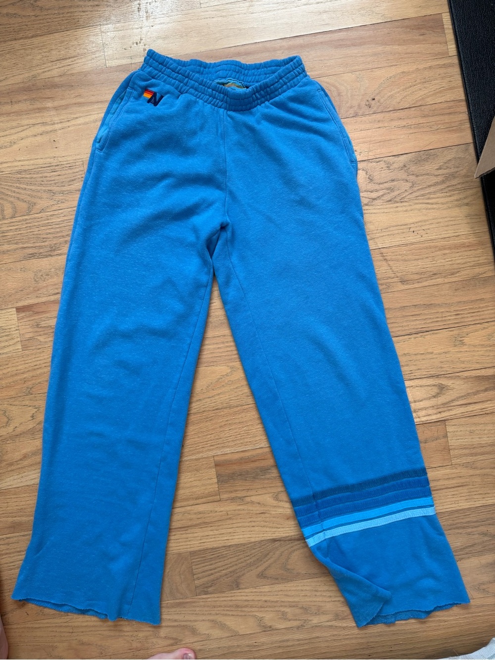 Aviator Nation Wide Leg Pants in Cobalt